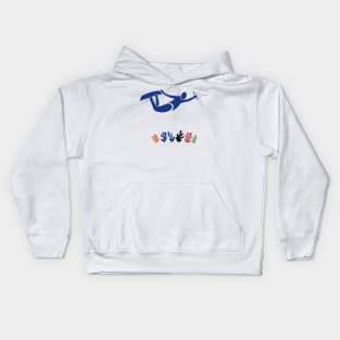 Blue Boarder Kids Hoodie